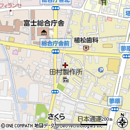静岡県富士市蓼原70周辺の地図