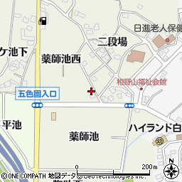 愛知県日進市北新町薬師池西33周辺の地図