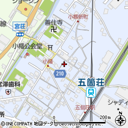 滋賀県東近江市五個荘小幡町591周辺の地図
