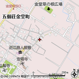 滋賀県東近江市五個荘金堂町370周辺の地図