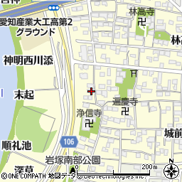 愛知県名古屋市中村区岩塚町郷中11周辺の地図