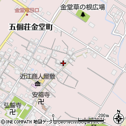 滋賀県東近江市五個荘金堂町657周辺の地図