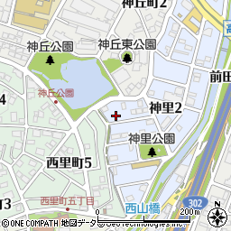 愛知県名古屋市名東区神里2丁目94周辺の地図