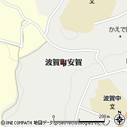 兵庫県宍粟市波賀町安賀周辺の地図