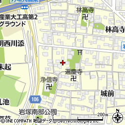 愛知県名古屋市中村区岩塚町郷中82周辺の地図