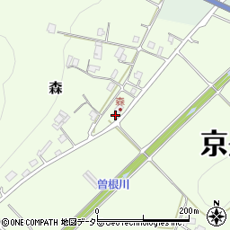 京都府船井郡京丹波町森縄手周辺の地図