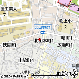 愛知県名古屋市昭和区狭間町46周辺の地図