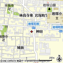 愛知県名古屋市中村区岩塚町郷中122周辺の地図