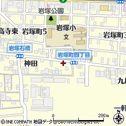 名鉄協商岩塚町駐車場周辺の地図