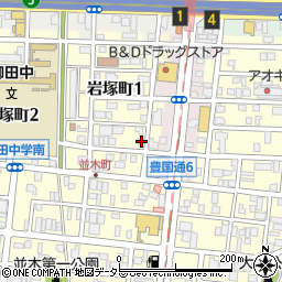 愛知県名古屋市中村区岩塚町1丁目46周辺の地図