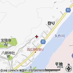 愛知県豊田市西広瀬町登り周辺の地図