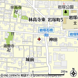 愛知県名古屋市中村区岩塚町郷中117周辺の地図