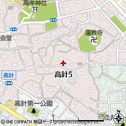 愛知県名古屋市名東区高針5丁目365周辺の地図