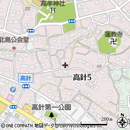 愛知県名古屋市名東区高針5丁目381周辺の地図