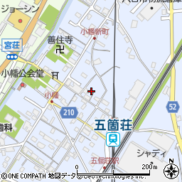 滋賀県東近江市五個荘小幡町583周辺の地図