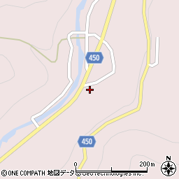 岡山県津山市奥津川463周辺の地図