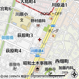 愛知県名古屋市昭和区川原通3丁目1-2周辺の地図
