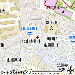 愛知県名古屋市昭和区曙町1丁目2周辺の地図