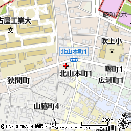 愛知県名古屋市昭和区狭間町35周辺の地図