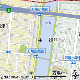愛知県名古屋市中川区富田町大字万場出口周辺の地図