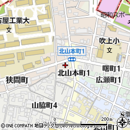 愛知県名古屋市昭和区狭間町37周辺の地図