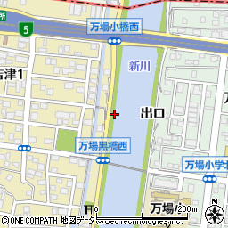 愛知県名古屋市中川区富田町大字万場（出口）周辺の地図