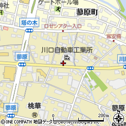 静岡県富士市蓼原38周辺の地図