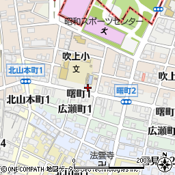 愛知県名古屋市昭和区曙町1丁目21周辺の地図