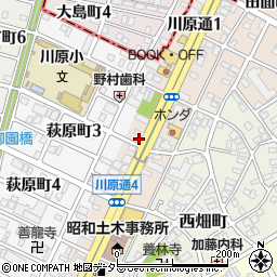 愛知県名古屋市昭和区川原通2丁目13周辺の地図