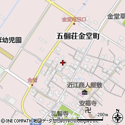 滋賀県東近江市五個荘金堂町866周辺の地図