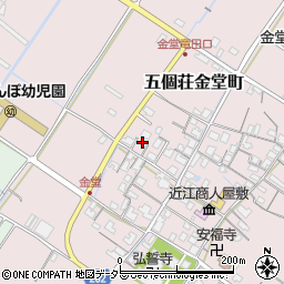 滋賀県東近江市五個荘金堂町867周辺の地図