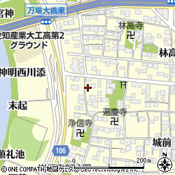 愛知県名古屋市中村区岩塚町郷中78周辺の地図