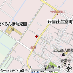 滋賀県東近江市五個荘金堂町976周辺の地図