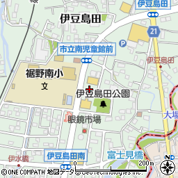 静岡県裾野市伊豆島田周辺の地図