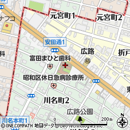 名古屋市　安田荘周辺の地図