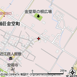 滋賀県東近江市五個荘金堂町345周辺の地図