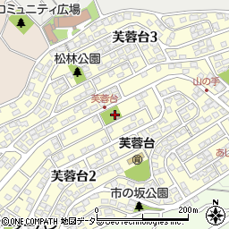 芙蓉台公民館周辺の地図