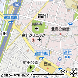 愛知県名古屋市名東区高針1丁目1505周辺の地図