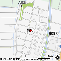 愛知県愛西市山路町野方周辺の地図