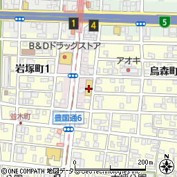 スギドラッグ岩塚店周辺の地図