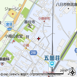 滋賀県東近江市五個荘小幡町568-7周辺の地図