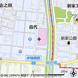 ラッキープラザ名古屋西インター七宝店周辺の地図