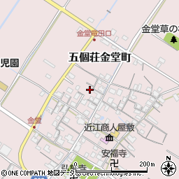 滋賀県東近江市五個荘金堂町860周辺の地図