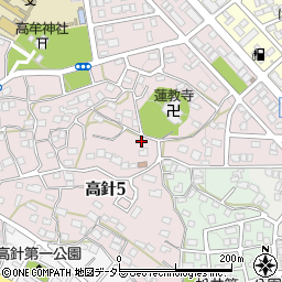 愛知県名古屋市名東区高針5丁目347周辺の地図