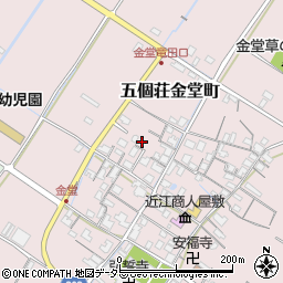 滋賀県東近江市五個荘金堂町858周辺の地図