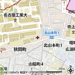 愛知県名古屋市昭和区狭間町32周辺の地図