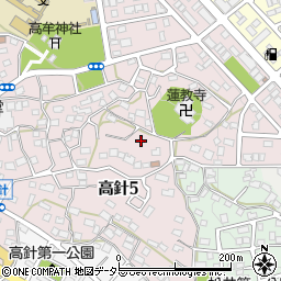 愛知県名古屋市名東区高針5丁目338周辺の地図