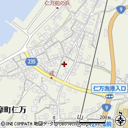 島根県大田市仁摩町仁万明神1419-3周辺の地図