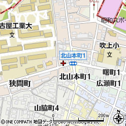 愛知県名古屋市昭和区狭間町36周辺の地図