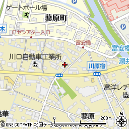 川原宿公会堂周辺の地図